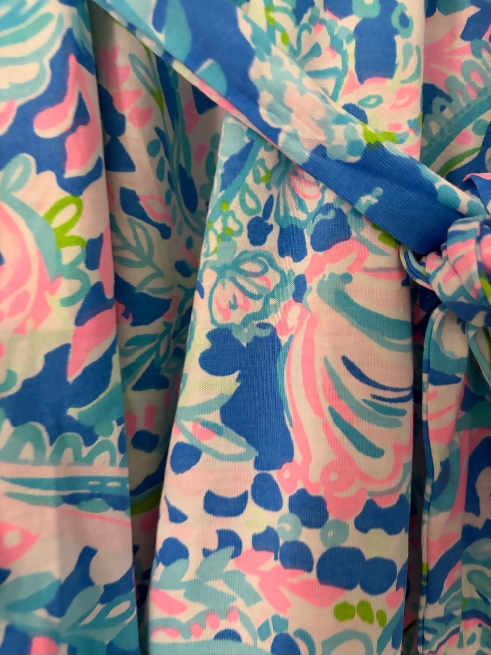 Lilly Pulitzer Pink-Blue-Green Paisley Strapless Romper - Picture 4 of 7